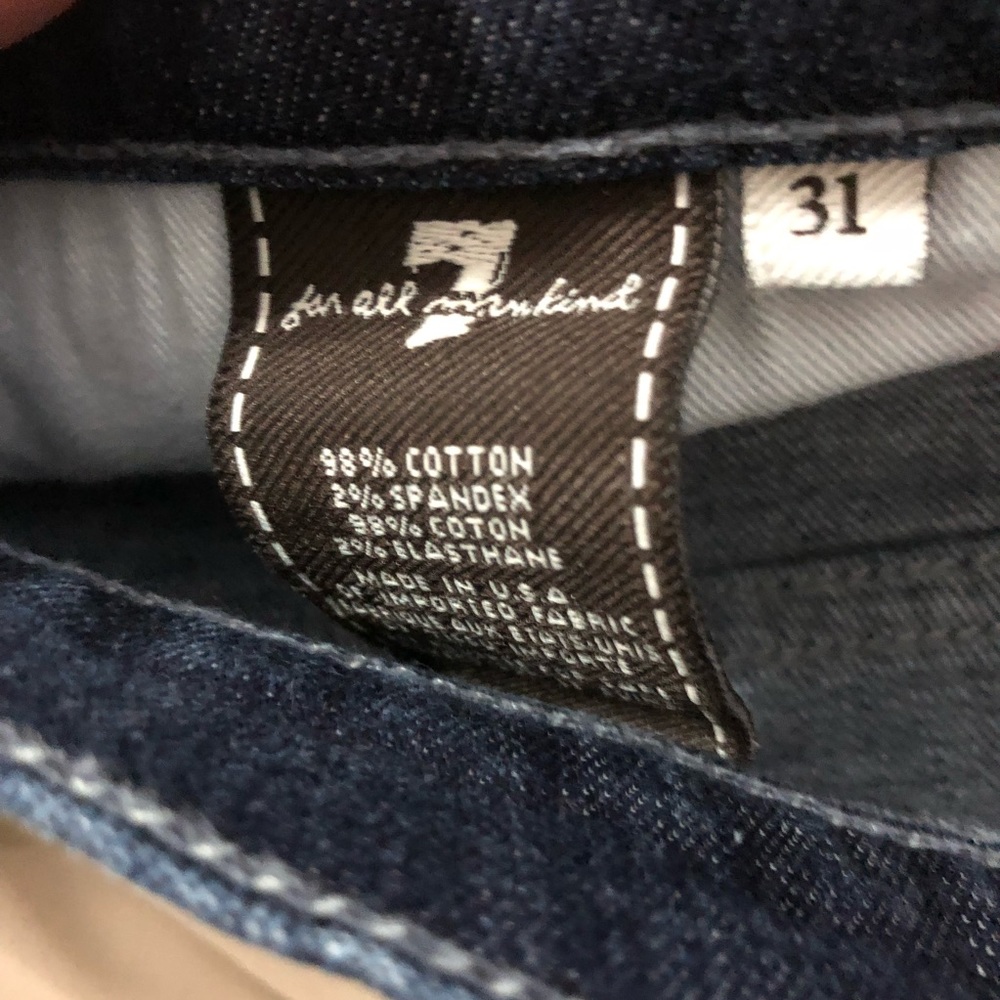 7 For All Mankind Austyn Medium Wash Jeans 31 - Picture 3 of 4